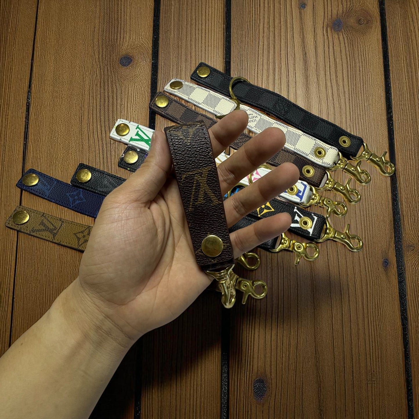 Authentic LV Leather Key Chain (No Key Fob) – Limited Edition