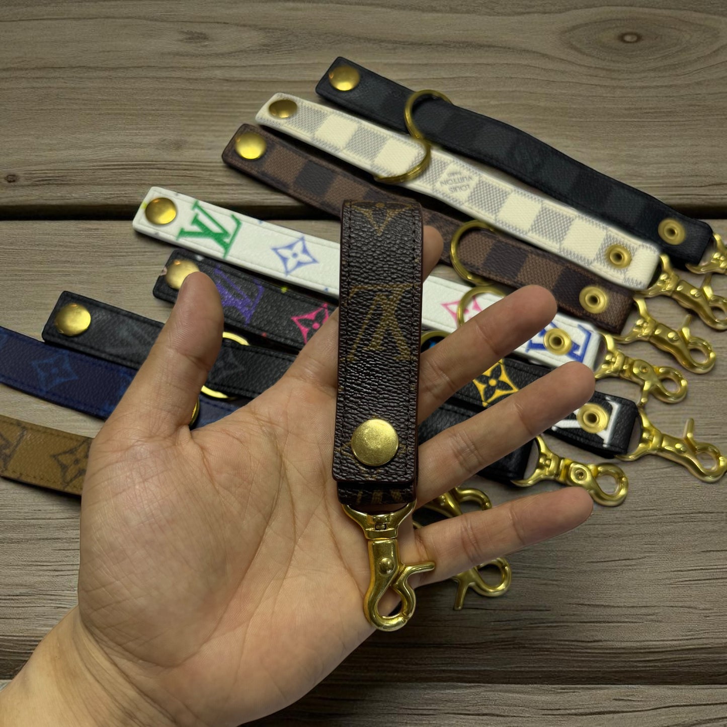 Authentic LV Leather Key Chain (No Key Fob) – Limited Edition