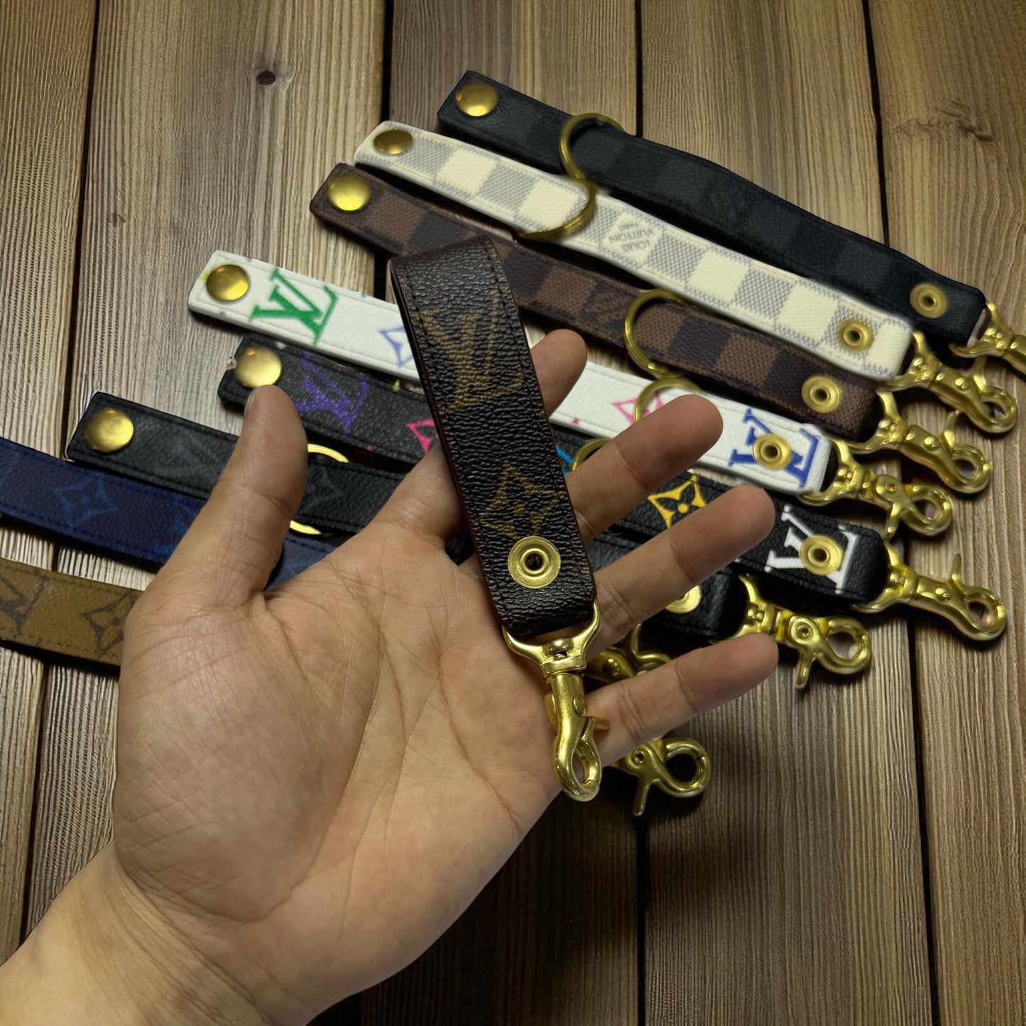 Authentic LV Leather Key Chain (No Key Fob) – Limited Edition