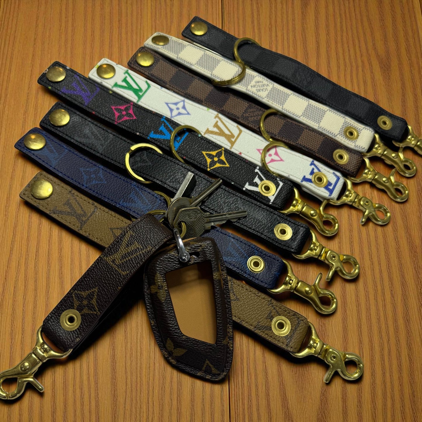 Authentic LV Leather Key Chain (No Key Fob) – Limited Edition