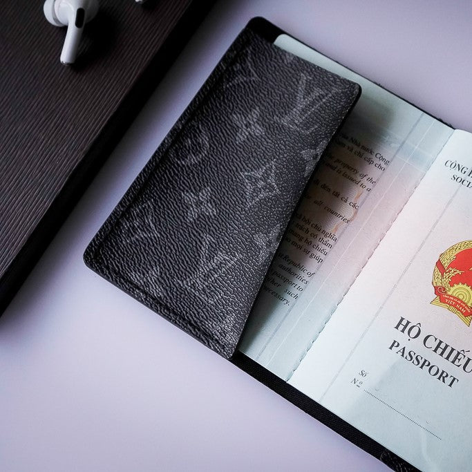 Recycled Louis Vuitton Passport Holder – Luxury Upcycled Travel Case