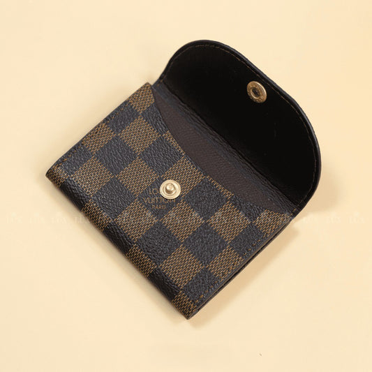 Recycled Louis Vuitton Mini Card Wallet Case – Upcycled Luxury Card Holder