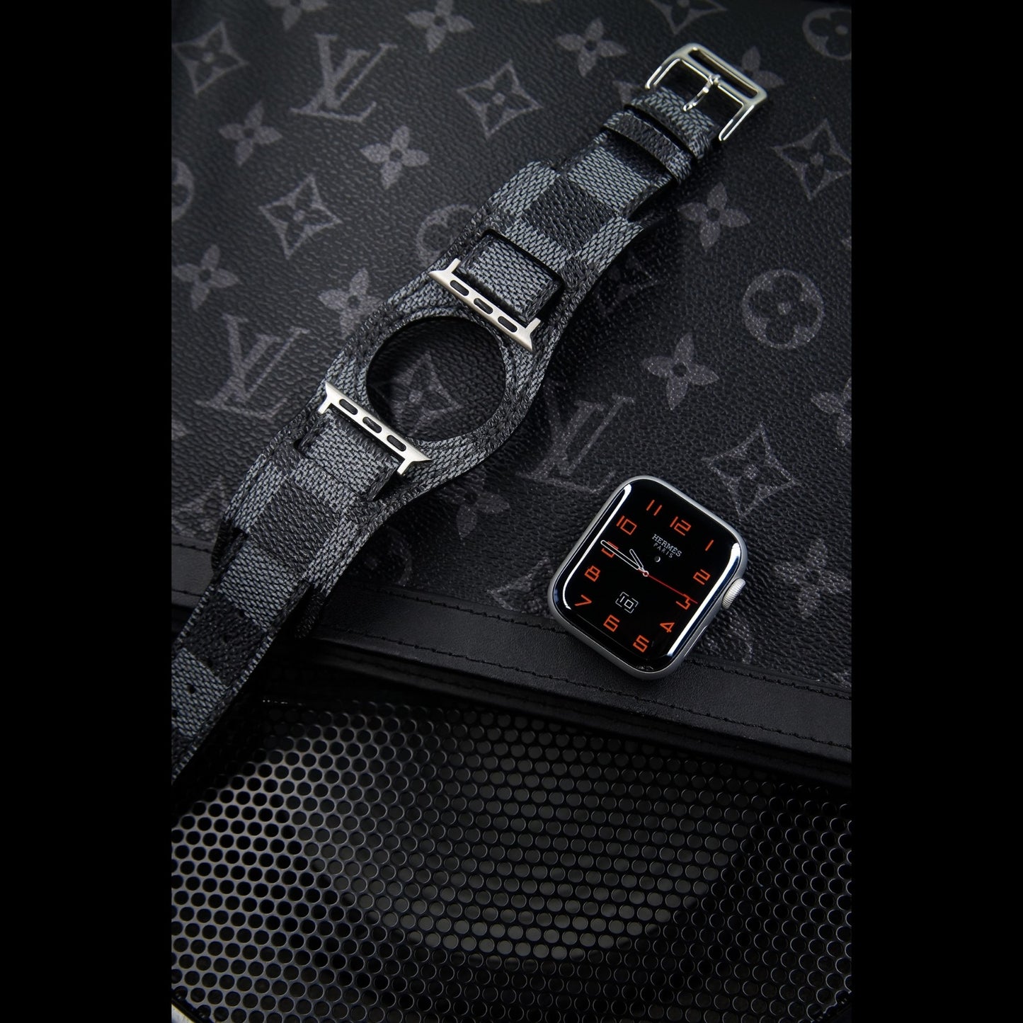 Recycled Louis Vuitton Apple watch band AW-LV13