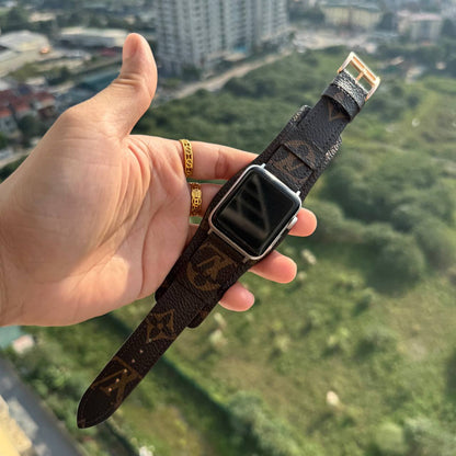 Recycled Louis Vuitton Apple watch band AW-LV13