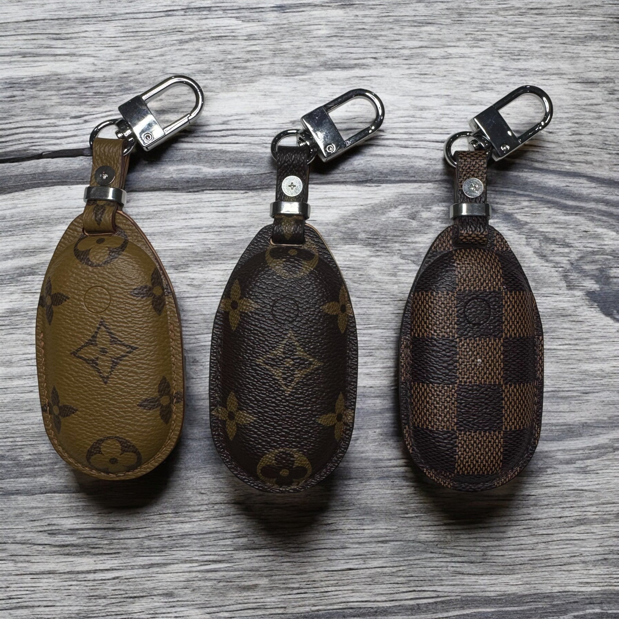 Premium LV Canvas Key Case for Mercedes-Benz – Handmade from Authentic Upcycled