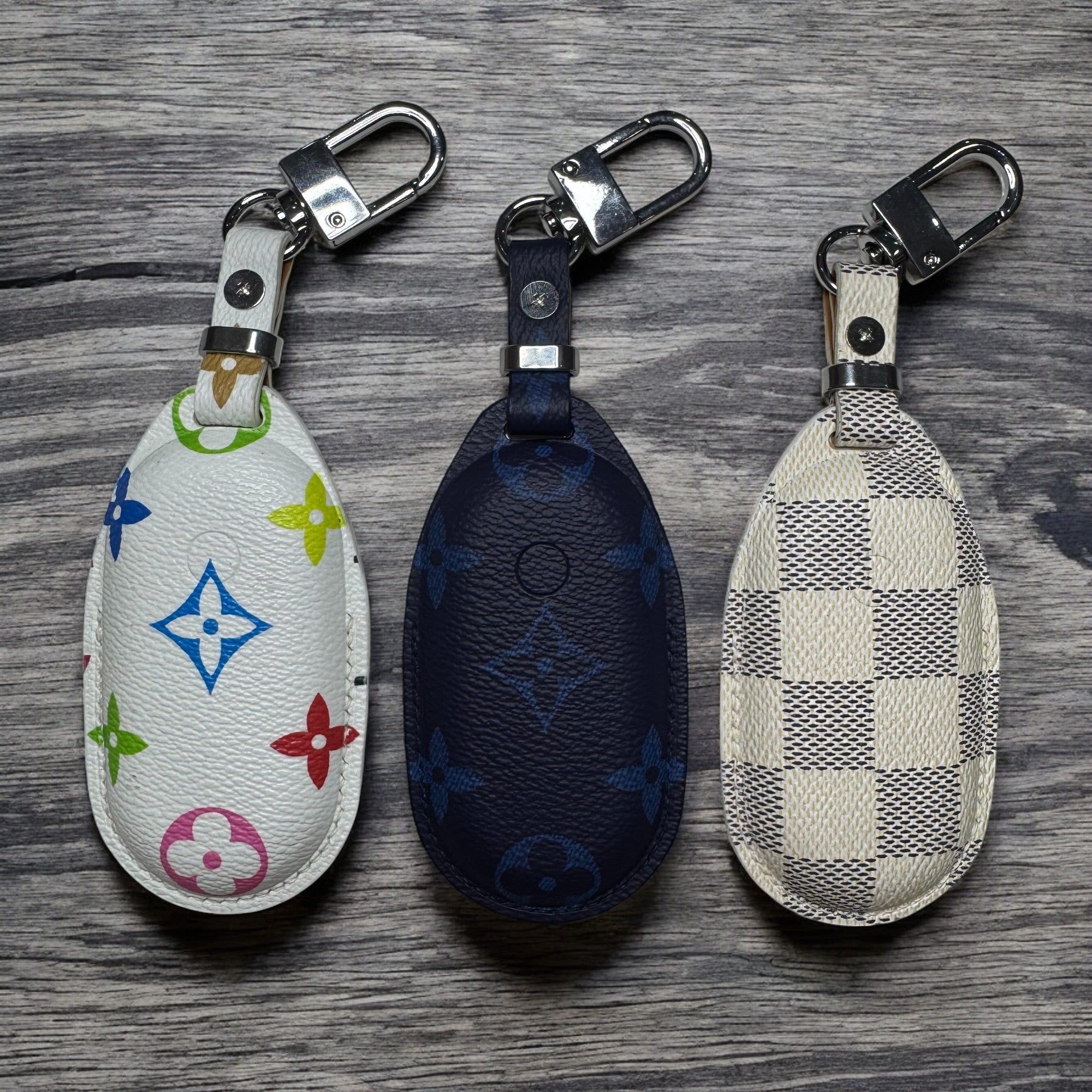 Premium LV Canvas Key Case for Mercedes-Benz – Handmade from Authentic Upcycled