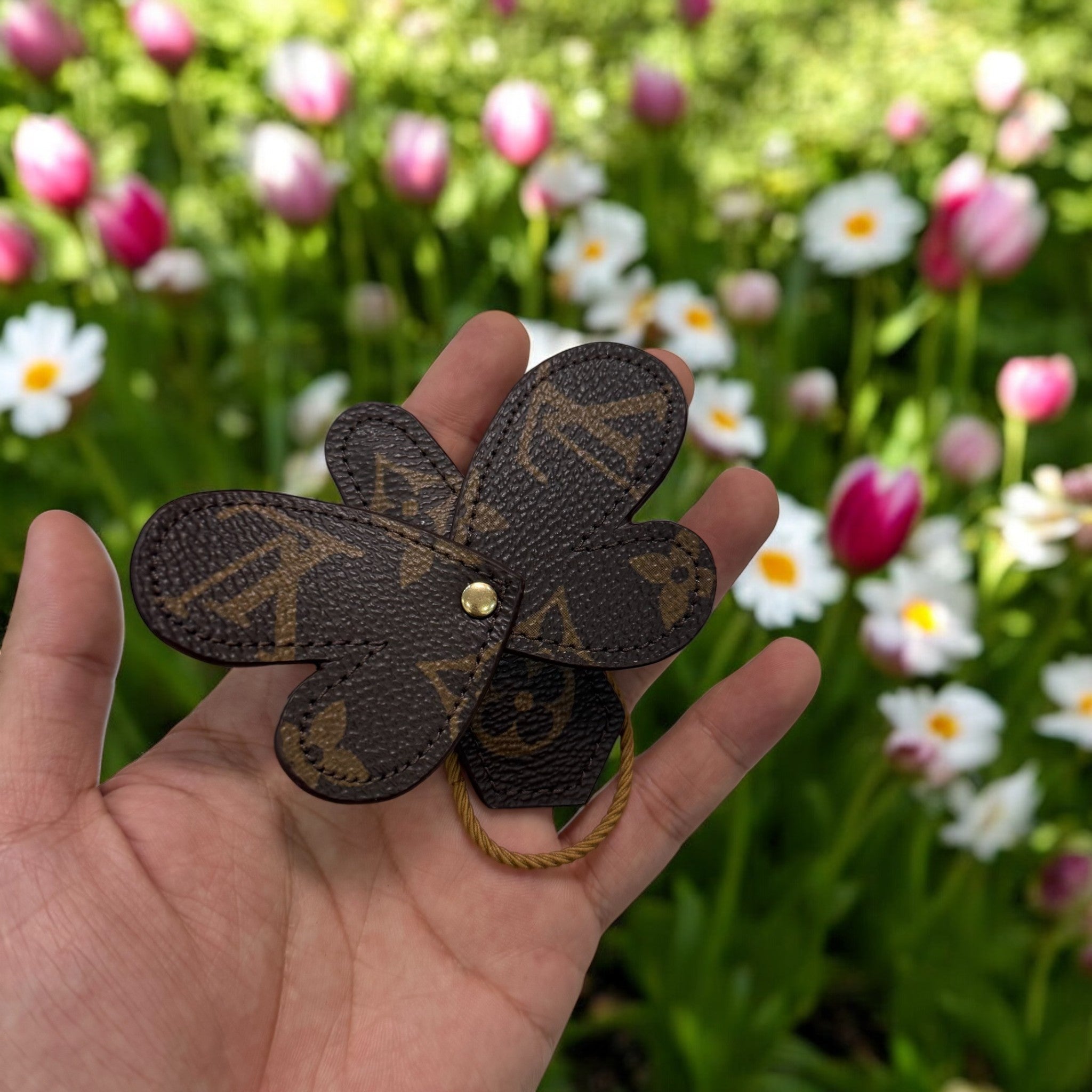 Recycled Louis Vuitton Butterfly Hair Clip – Upcycled Luxury