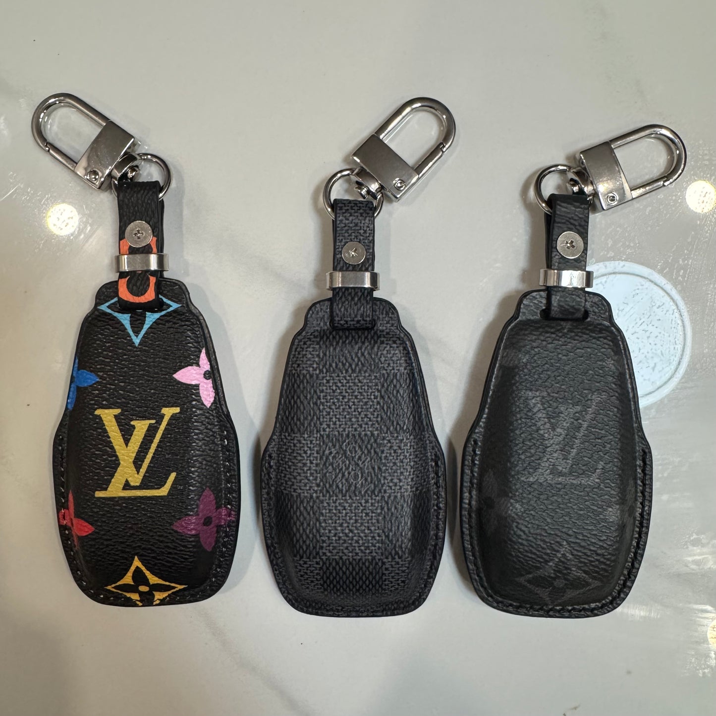 Premium LV Canvas Key Case for Mercedes-Benz- 2 – Handmade from Authentic Upcycled Louis Vuitton