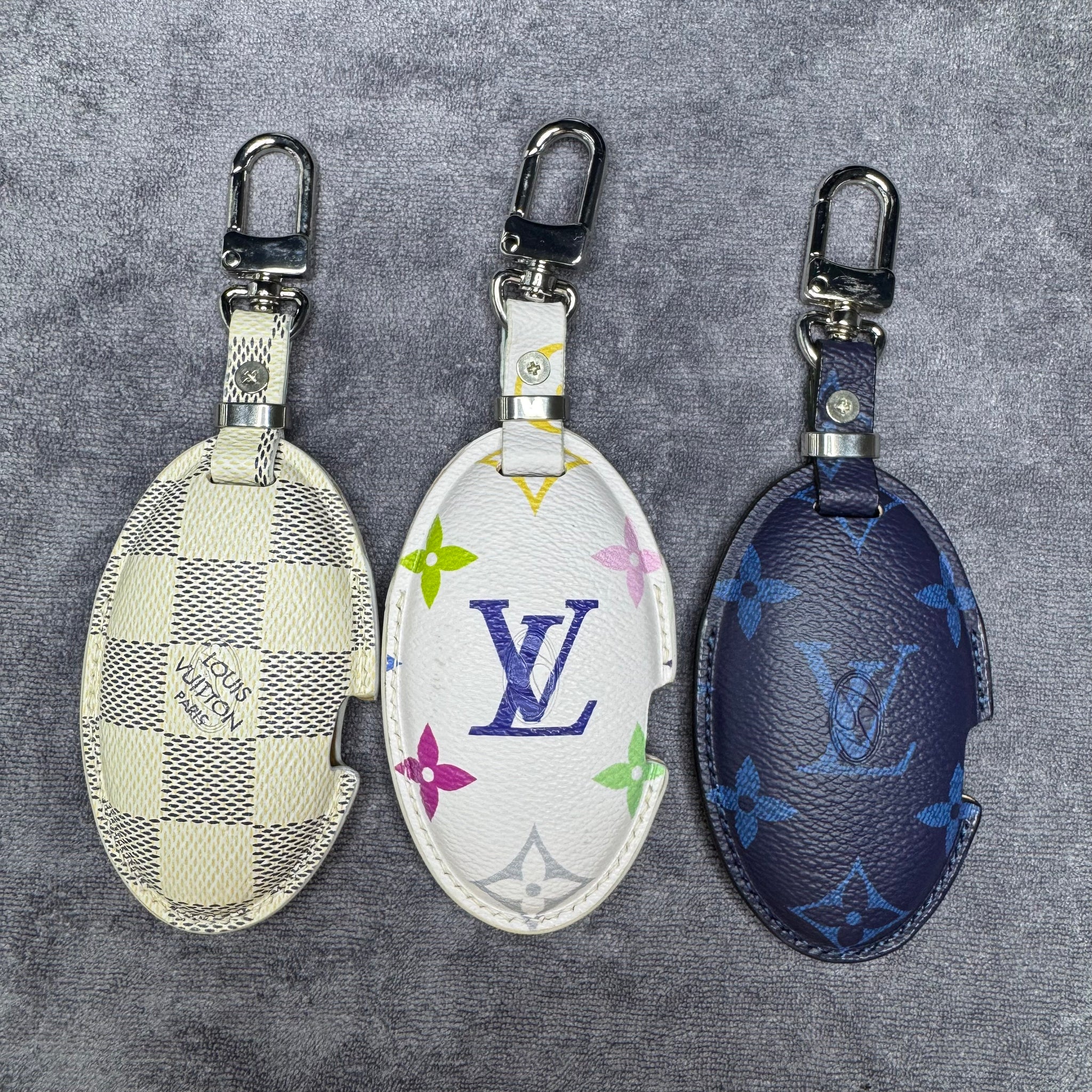 Premium LV Canvas Key Case for Hyundai – Handmade from Authentic Upcycled