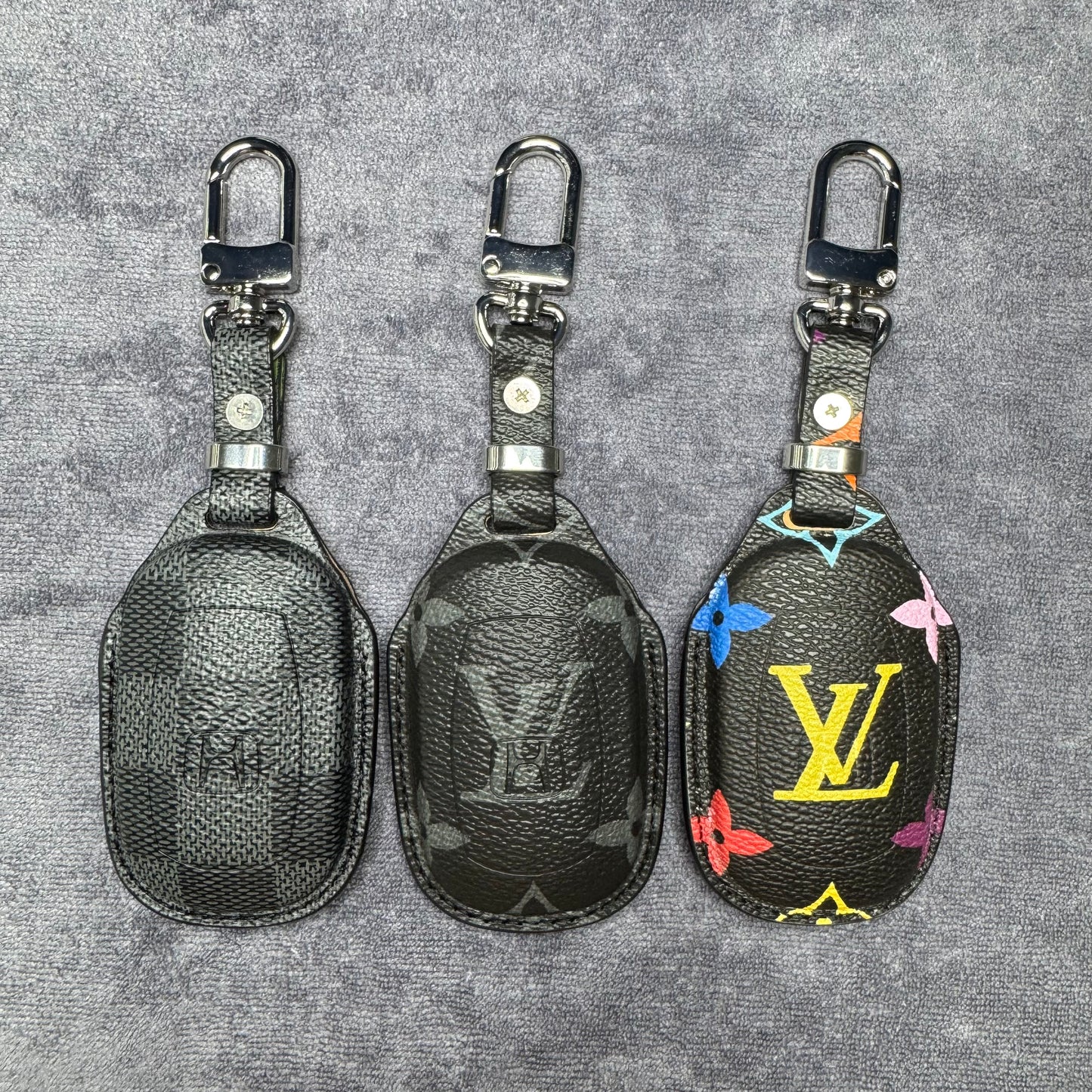 Premium LV Canvas Key Case for Honda 2 – Handmade from Authentic Upcycled Louis Vuitton