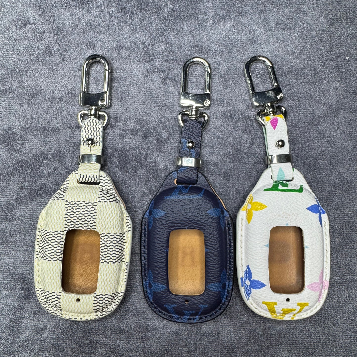 Premium LV Canvas Key Case for Honda 2 – Handmade from Authentic Upcycled Louis Vuitton