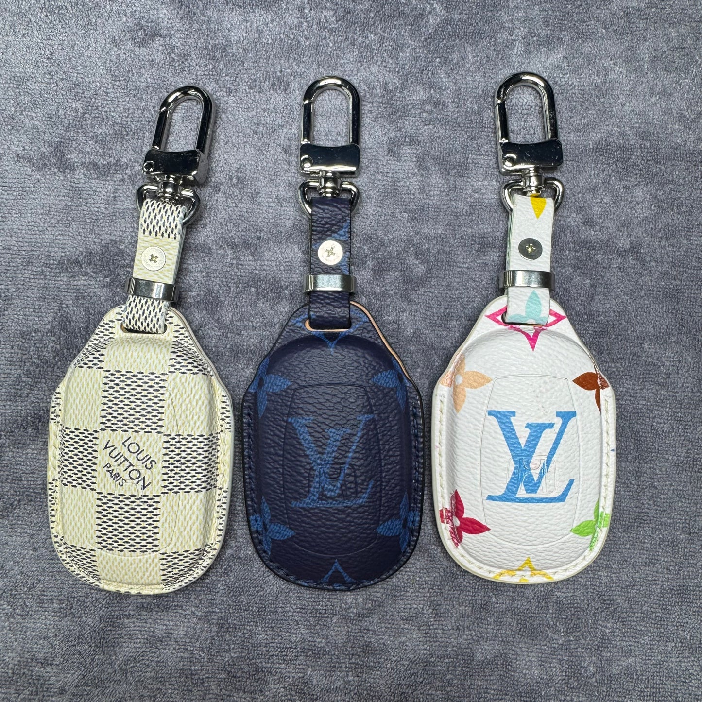 Premium LV Canvas Key Case for Honda 2 – Handmade from Authentic Upcycled Louis Vuitton