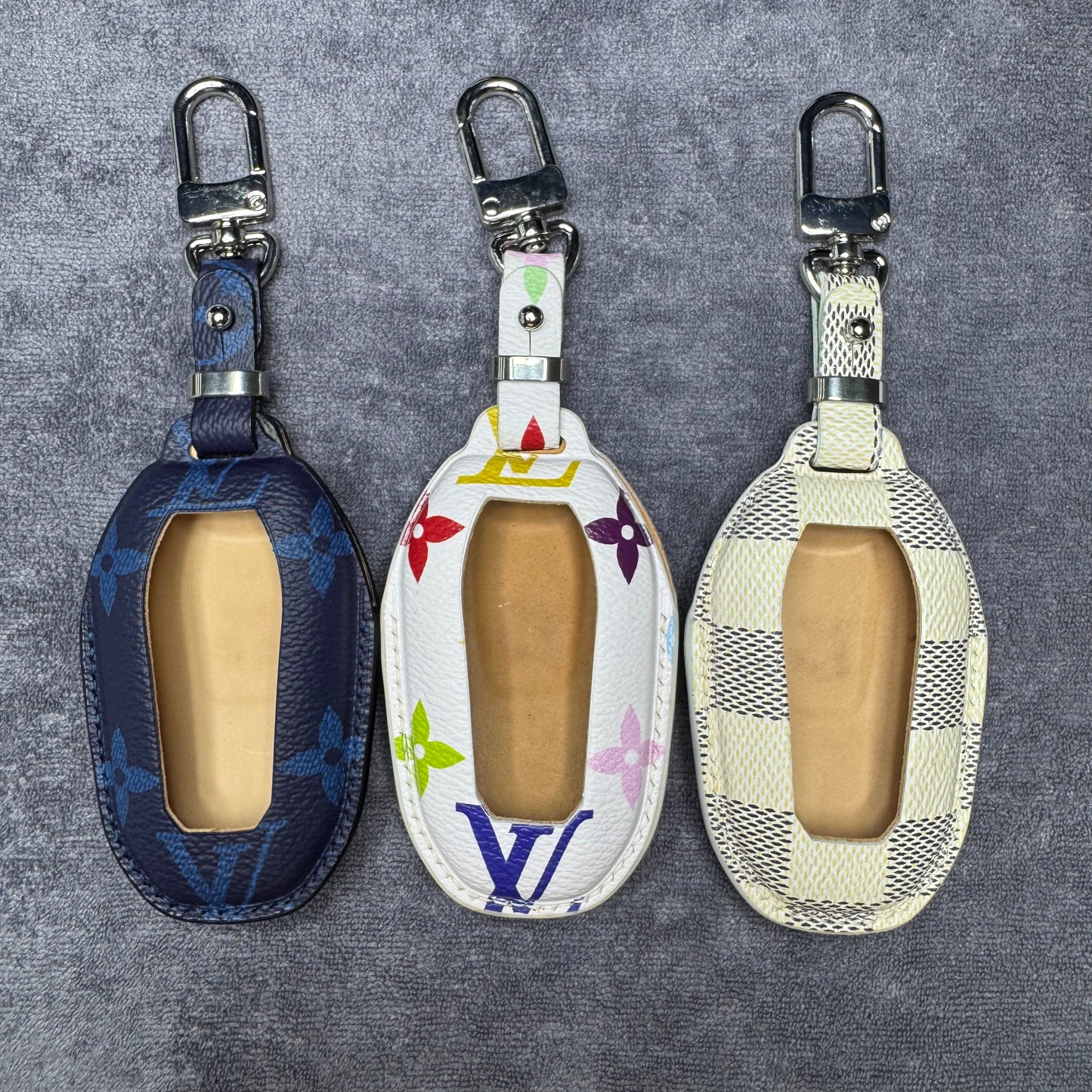 Premium LV Canvas Key Case for Peugeot– Handmade from Authentic Upcycled Louis Vuitton