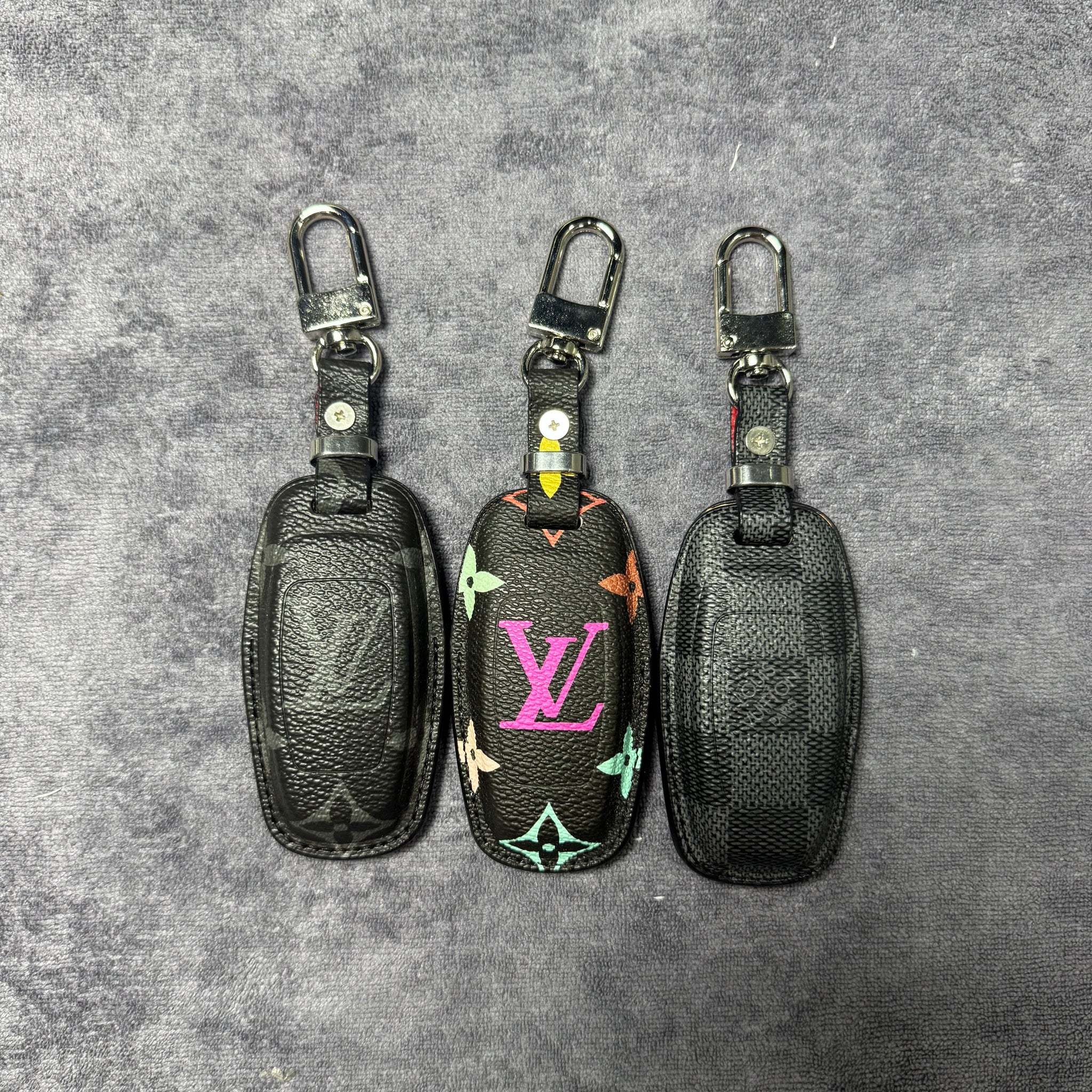 Premium LV Canvas Key Case for Audi – Handmade from Authentic Upcycled Louis Vuitton