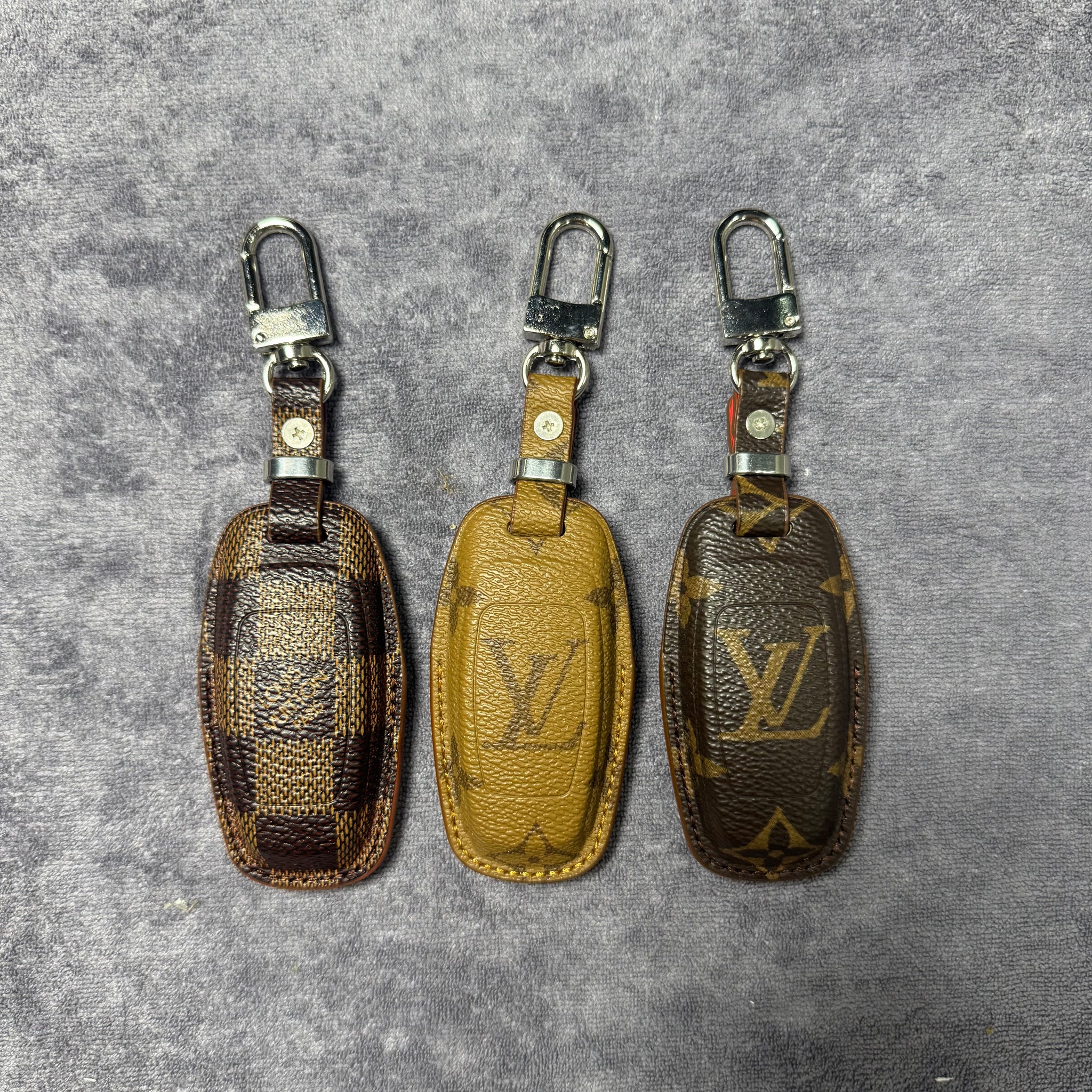 Premium LV Canvas Key Case for Audi – Handmade from Authentic Upcycled Louis Vuitton