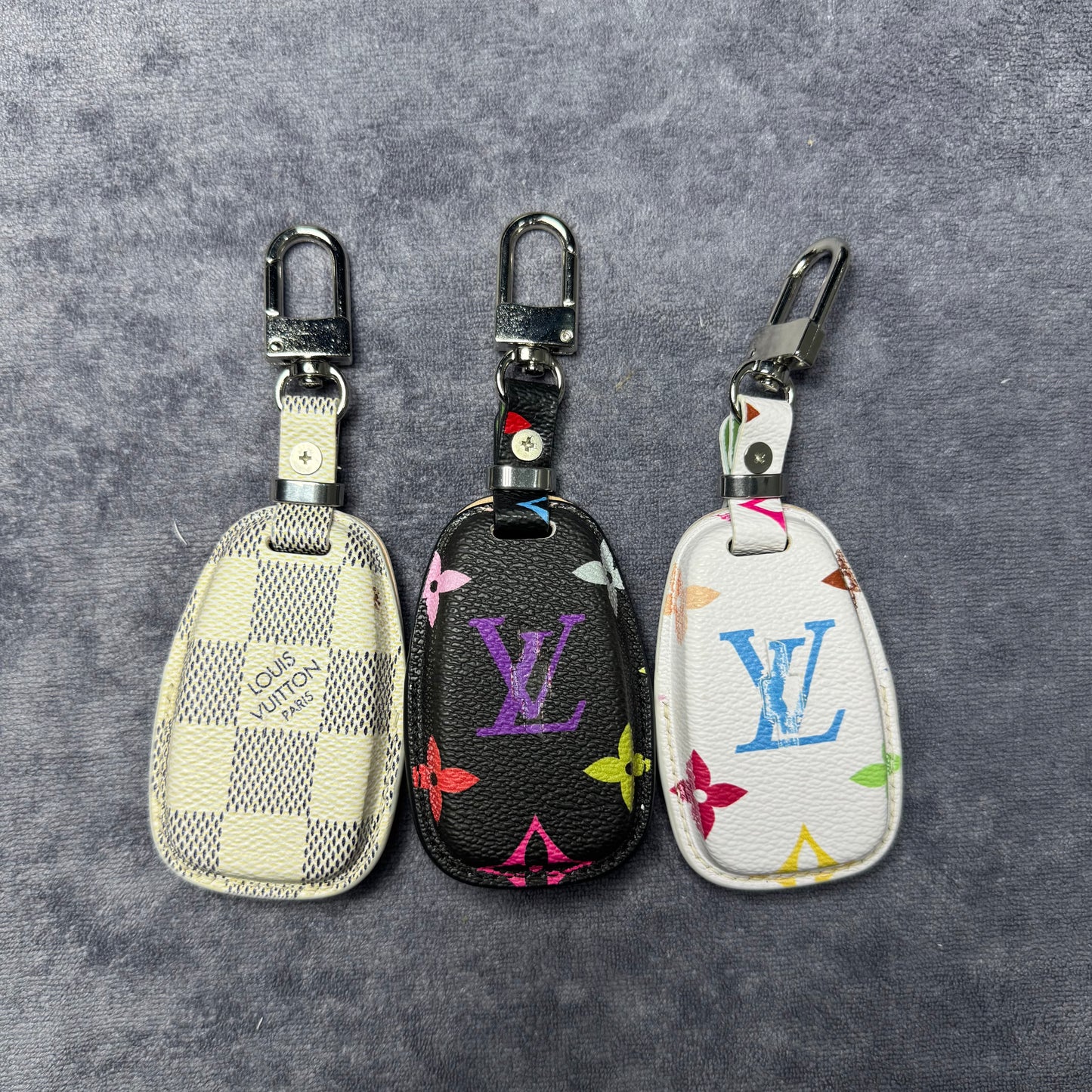 Premium LV Canvas Key Case for Chevrolet – Handmade from Authentic Upcycled Louis Vuitton