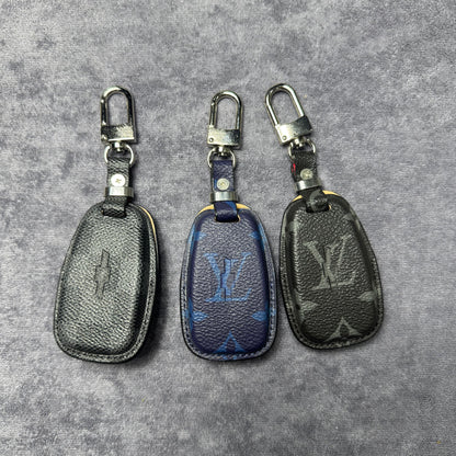 Premium LV Canvas Key Case for Chevrolet – Handmade from Authentic Upcycled Louis Vuitton