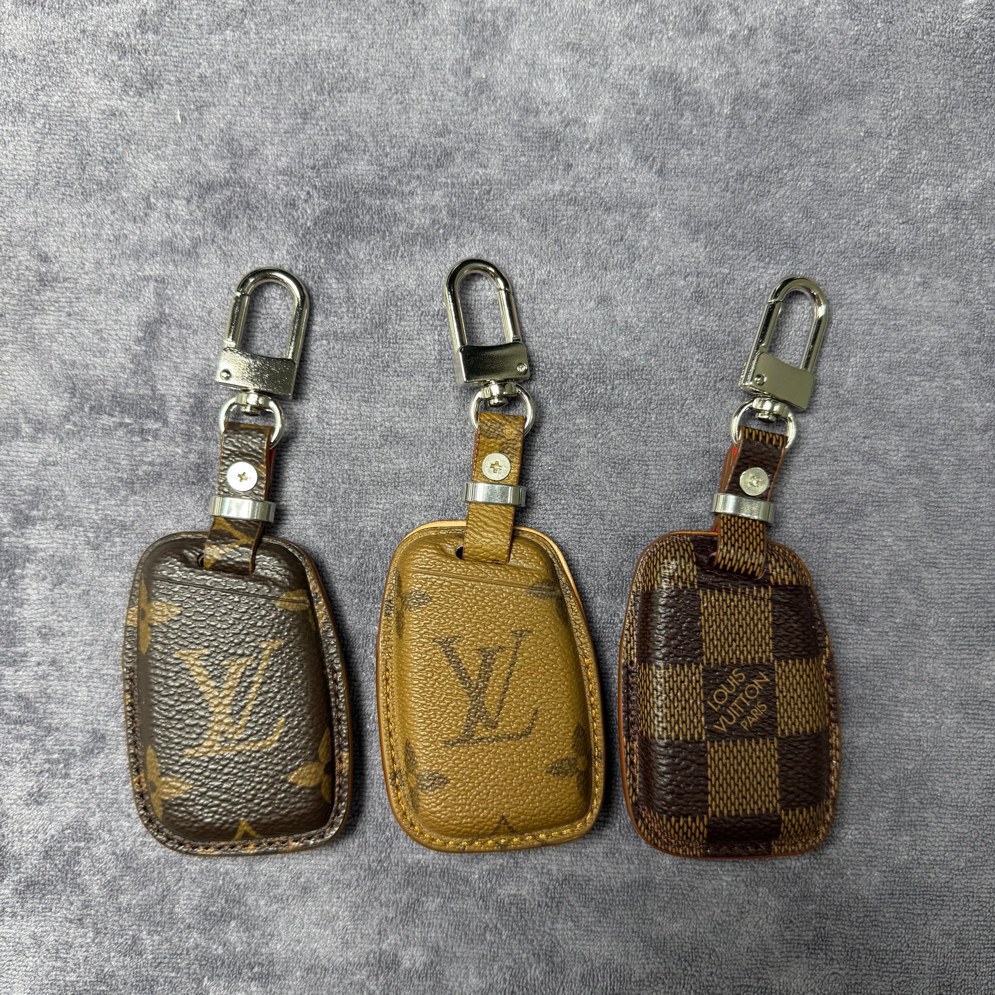 Premium LV Canvas Key Case for Volkswagen 2 – Handmade from Authentic Upcycled Louis Vuitton