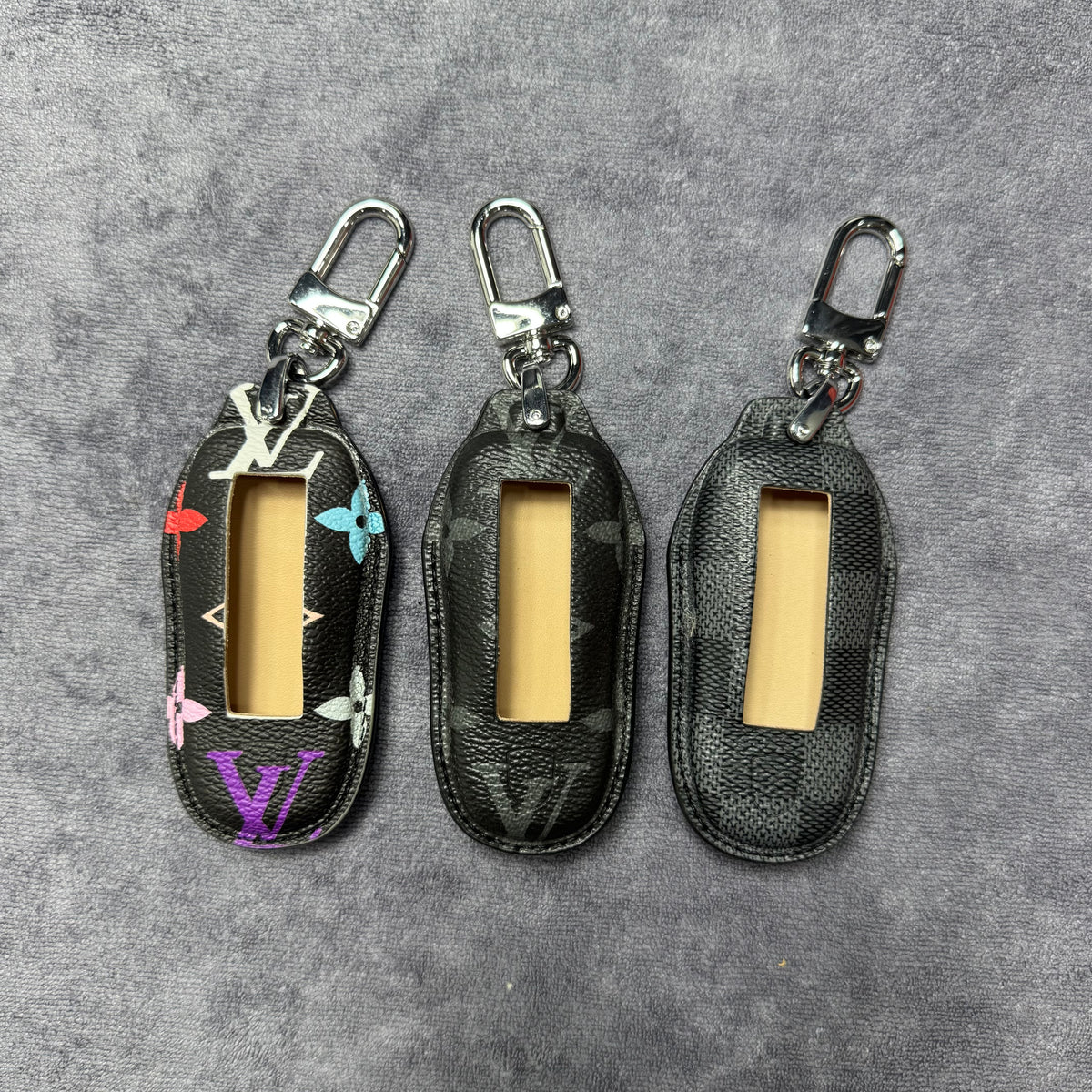 Premium LV Canvas Key Case for Porsche – Handmade from Authentic Upcycled Louis Vuitton