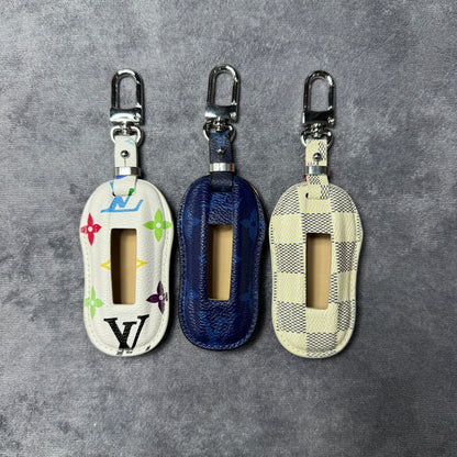 Premium LV Canvas Key Case for Porsche 2 – Handmade from Authentic Upcycled Louis Vuitton