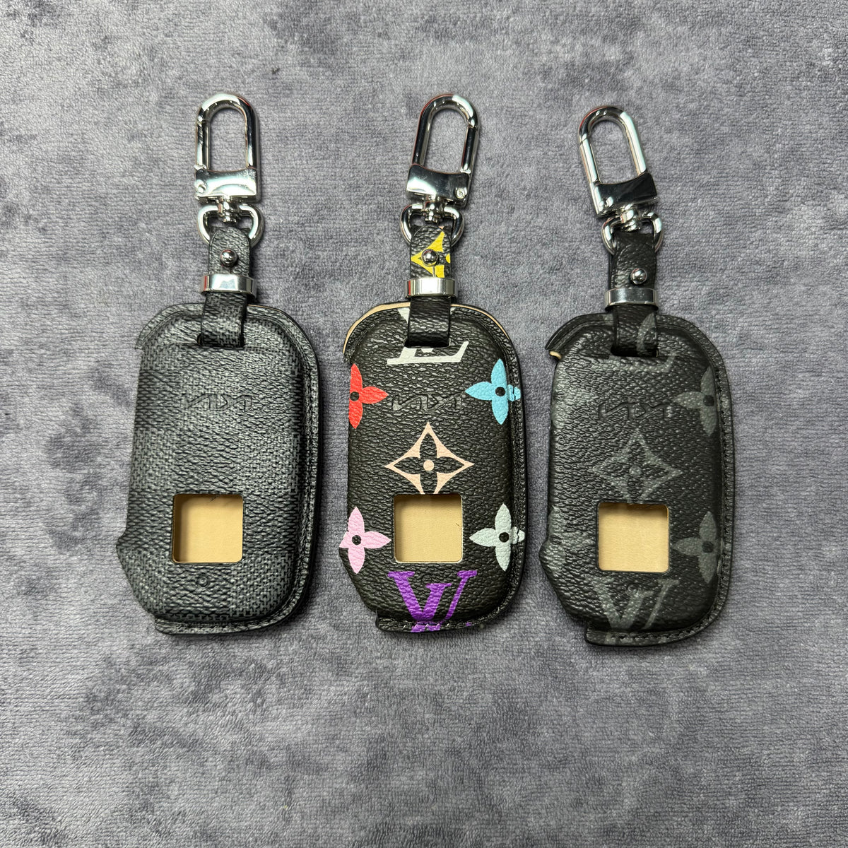 Premium LV Canvas Key Case for KIA 2 – Handmade from Authentic Upcycled Louis Vuitton