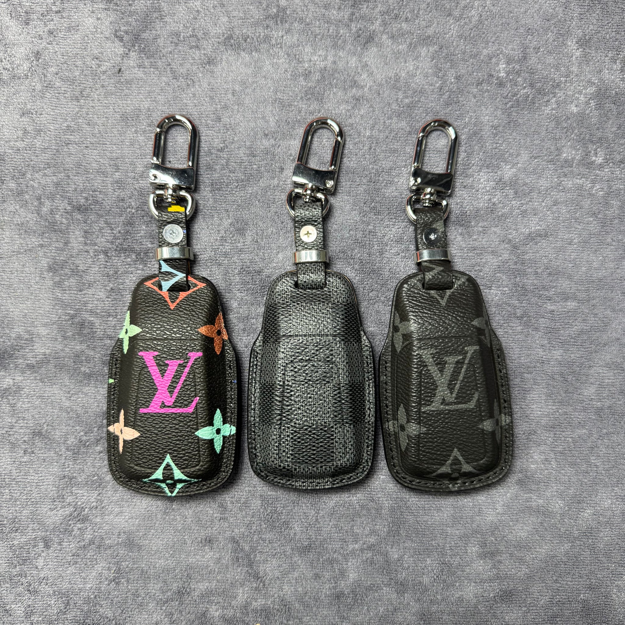Premium LV Canvas Key Case for Audi 2 – Handmade from Authentic Upcycled Louis Vuitton